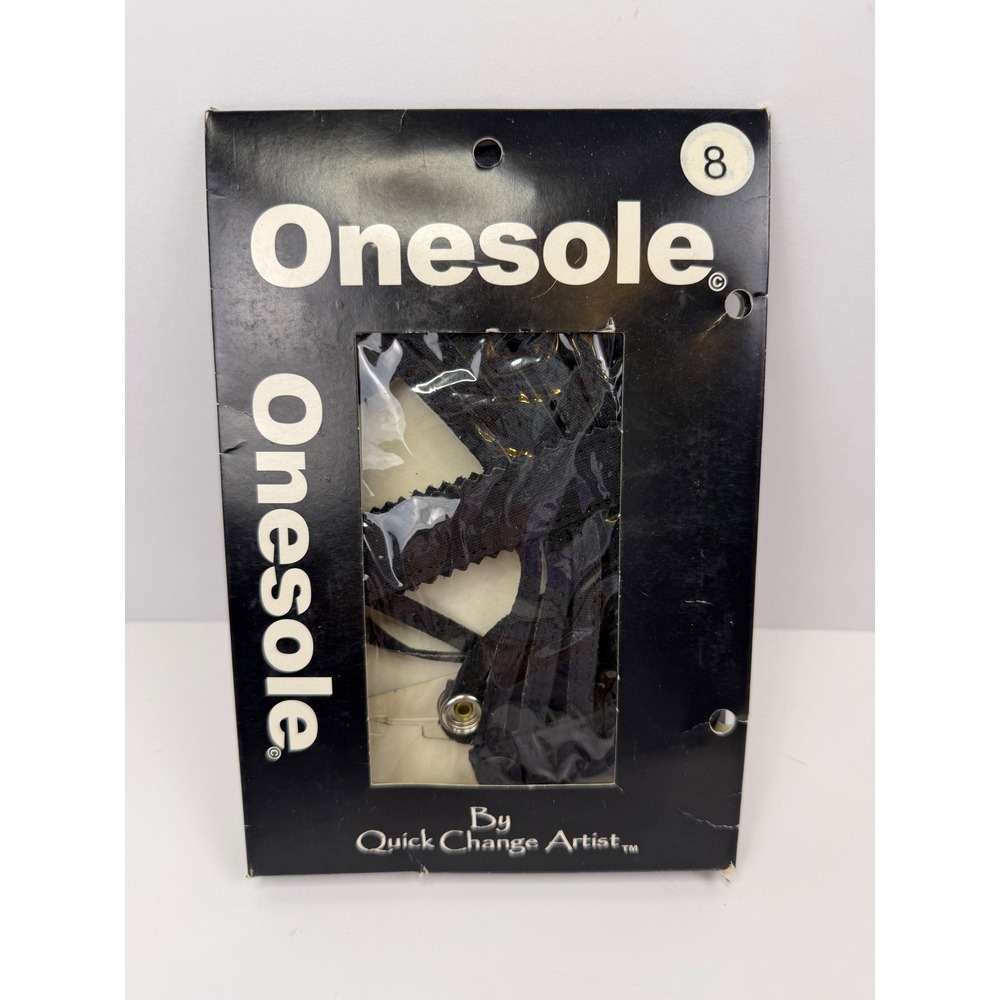 Onesole Betty Black Interchangeable Shoe Tops Strappy Cage Size 8 L Large